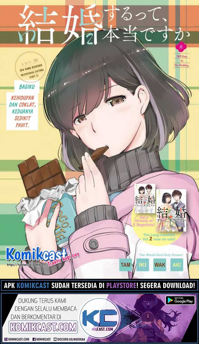 Kekkon Surutte, Hontou Desu ka? Chapter 30 Gambar 2